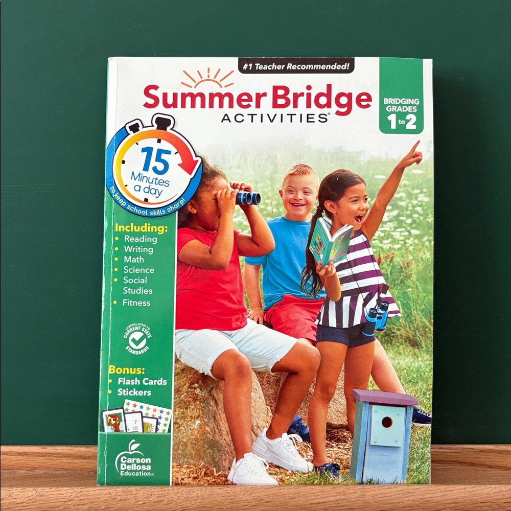 Summer Bridge Activities 1st to 2nd Grade Workbook, Activity Book Homeschool